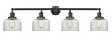 Bathroom Fixtures Four Lights by Innovations ( 405 | 215-BK-G72-LED Franklin Restoration ) 