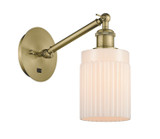 Sconces Single Glass by Innovations ( 405 | 317-1W-AB-G341 Ballston ) 