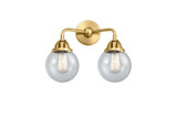 Bathroom Fixtures Two Lights by Innovations ( 405 | 288-2W-SG-G204-6-LED Nouveau 2 ) 