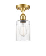 Semi-Flush Mts. Drum Shade by Innovations ( 405 | 516-1C-SG-G342-LED Ballston ) 