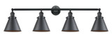 Bathroom Fixtures Four Lights by Innovations ( 405 | 215-BK-M13-BK-LED Franklin Restoration ) 