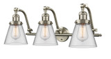 Bathroom Fixtures Three Lights by Innovations ( 405 | 515-3W-SN-G62 Franklin Restoration ) 