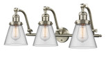 Bathroom Fixtures Three Lights by Innovations ( 405 | 515-3W-SN-G62-LED Franklin Restoration ) 