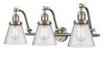 Bathroom Fixtures Three Lights by Innovations ( 405 | 515-3W-SN-G64-LED Franklin Restoration ) 