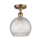 Semi-Flush Mts. Glass Down by Innovations ( 405 | 516-1C-BB-G122C-8CL Ballston ) 