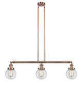 Linear/Island 3 Light Bar by Innovations ( 405 | 213-AC-G202-6-LED Franklin Restoration ) 