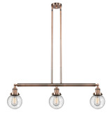 Linear/Island 3 Light Bar by Innovations ( 405 | 213-AC-G204-6 Franklin Restoration ) 