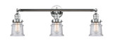 Bathroom Fixtures Three Lights by Innovations ( 405 | 205-PC-G184S-LED Franklin Restoration ) 