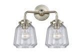 Bathroom Fixtures Two Lights by Innovations ( 405 | 284-2W-SN-G142-LED Nouveau ) 