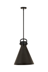 Pendants Metal Shade by Innovations ( 405 | 410-1SL-BK-M411-16BK Downtown Urban ) 