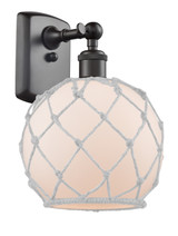 Sconces Single Glass by Innovations ( 405 | 516-1W-OB-G121-8RW-LED Ballston ) 