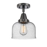 Semi-Flush Mts. Glass Down by Innovations ( 405 | 447-1C-BK-G74-LED Caden ) 