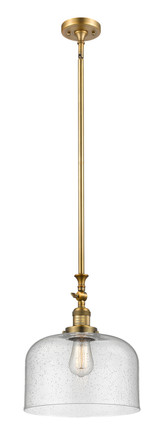 Pendants Glass Down by Innovations ( 405 | 206-BB-G74-L-LED Franklin Restoration ) 