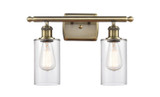 Bathroom Fixtures Two Lights by Innovations ( 405 | 516-2W-AB-G802-LED Ballston ) 