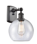 Sconces Single Glass by Innovations ( 405 | 516-1W-OB-G124-8 Ballston ) 