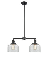 Mid. Chandeliers Glass Down by Innovations ( 405 | 209-BK-G72-LED Franklin Restoration ) 