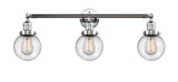 Bathroom Fixtures Three Lights by Innovations ( 405 | 205-PC-G204-6-LED Franklin Restoration ) 