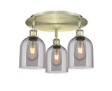 Semi-Flush Mts. Multi-port/Cluster by Innovations ( 405 | 516-3C-AB-G558-6SM Ballston ) 
