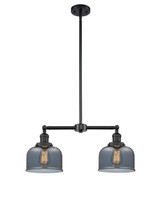 Mid. Chandeliers Glass Down by Innovations ( 405 | 209-BK-G73 Franklin Restoration ) 