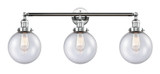 Bathroom Fixtures Three Lights by Innovations ( 405 | 205-PC-G204-8-LED Franklin Restoration ) 