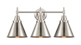 Bathroom Fixtures Three Lights by Innovations ( 405 | 447-3W-SN-M13-SN-LED Caden ) 