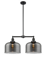 Mid. Chandeliers Glass Down by Innovations ( 405 | 209-BK-G73-L-LED Franklin Restoration ) 
