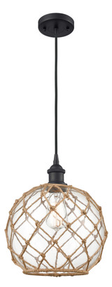 Pendants Glass Down by Innovations ( 405 | 516-1P-BK-G122-10RB-LED Ballston ) 