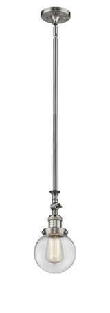Mini Pendants Exposed Lamps by Innovations ( 405 | 206-SN-G202-6-LED Franklin Restoration ) 