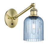 Sconces Single Glass by Innovations ( 405 | 317-1W-AB-G559-5BL Ballston ) 