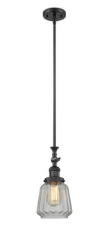 Mini Pendants Glass Down by Innovations ( 405 | 206-BK-G142-LED Franklin Restoration ) 