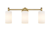 Bathroom Fixtures Three Lights by Innovations ( 405 | 434-3W-BB-G434-7WH Downtown Urban ) 
