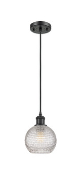 Mini Pendants Glass Down by Innovations ( 405 | 516-1P-BK-G122C-6CL Ballston ) 