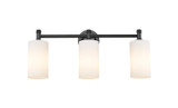 Bathroom Fixtures Three Lights by Innovations ( 405 | 434-3W-BK-G434-7WH Downtown Urban ) 
