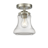 Semi-Flush Mts. Glass Down by Innovations ( 405 | 284-1C-SN-G192-LED Nouveau ) 