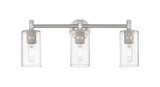 Bathroom Fixtures Three Lights by Innovations ( 405 | 434-3W-SN-G434-7CL Downtown Urban ) 