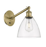 Sconces Single Glass by Innovations ( 405 | 317-1W-AB-GBD-752 Ballston ) 