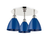 Flush Mounts Metal Shade by Innovations ( 405 | 516-3C-PN-MBD-75-BL Ballston ) 