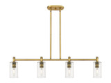 Linear/Island 4 Light + by Innovations ( 405 | 434-4I-BB-G434-7CL Downtown Urban ) 