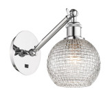 Sconces Single Glass by Innovations ( 405 | 317-1W-PC-G122C-6CL Ballston ) 