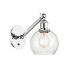 Sconces Single Glass by Innovations ( 405 | 317-1W-PC-G124-6 Ballston ) 