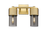 Bathroom Fixtures Two Lights by Innovations ( 405 | 428-2W-BB-G428-7SM Downtown Urban ) 