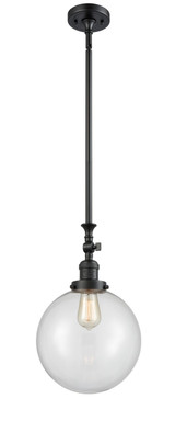 Mini Pendants Glass Down by Innovations ( 405 | 206-BK-G202-10-LED Franklin Restoration ) 