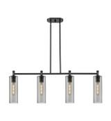 Linear/Island 4 Light + by Innovations ( 405 | 434-4I-BK-G434-12SM Downtown Urban ) 