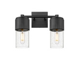 Bathroom Fixtures Two Lights by Innovations ( 405 | 428-2W-BK-G428-7SDY Downtown Urban ) 