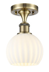 Semi-Flush Mts. Glass Down by Innovations ( 405 | 516-1C-AB-G1217-6WV Ballston ) 