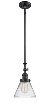 Mini Pendants Glass Down by Innovations ( 405 | 206-BK-G42-LED Franklin Restoration ) 