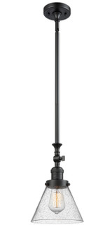 Mini Pendants Glass Down by Innovations ( 405 | 206-BK-G44-LED Franklin Restoration ) 