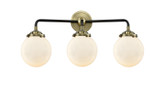 Bathroom Fixtures Three Lights by Innovations ( 405 | 284-3W-BAB-G201-6-LED Nouveau ) 