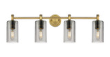 Bathroom Fixtures Four Lights by Innovations ( 405 | 434-4W-BB-G434-7SM Downtown Urban ) 