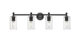 Bathroom Fixtures Four Lights by Innovations ( 405 | 434-4W-BK-G434-7SDY Downtown Urban ) 